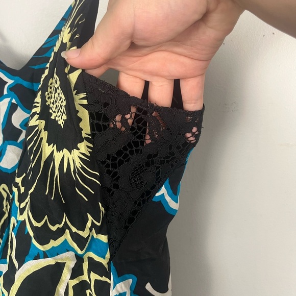 Marciano 100% Silk Floral Print High Low Slip Dress Size XS Feminine - Picture 6 of 11